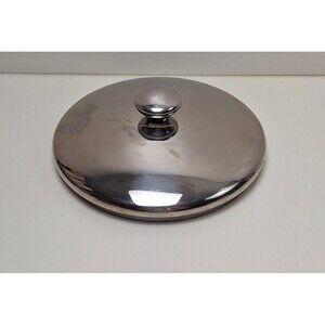 Cooks Essentials Stainless Steel Lid Only-9 3/4” Outer 9 1/8" Inner Diameter Rim